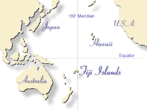 Karte vom Pazifik